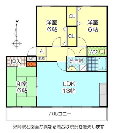 ＷＩＮＤＯＭ顕徳の物件間取画像